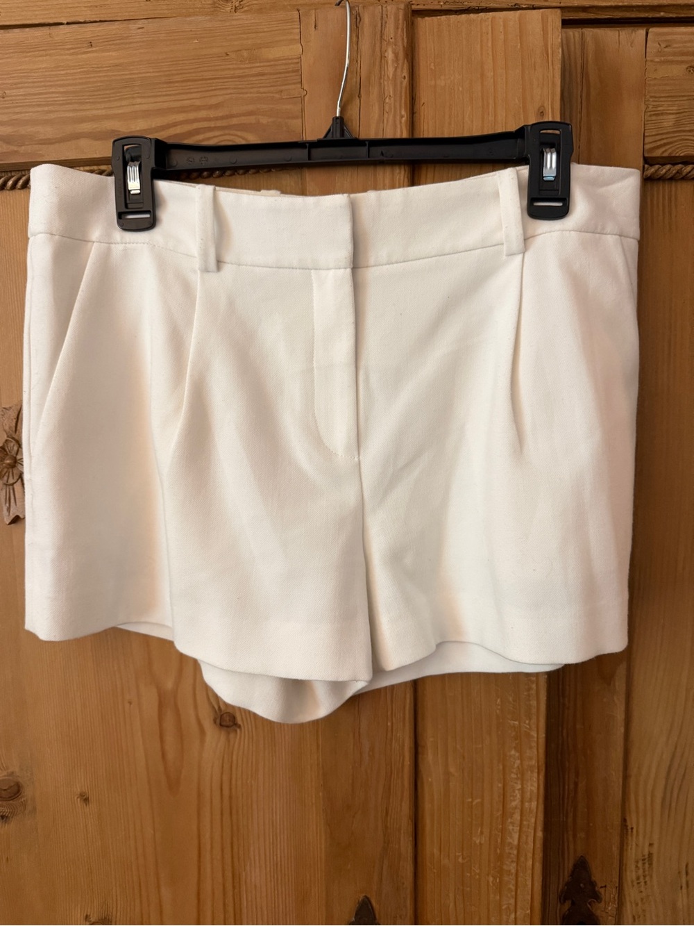 Diane Von Furstenberg White Tailored Shorts